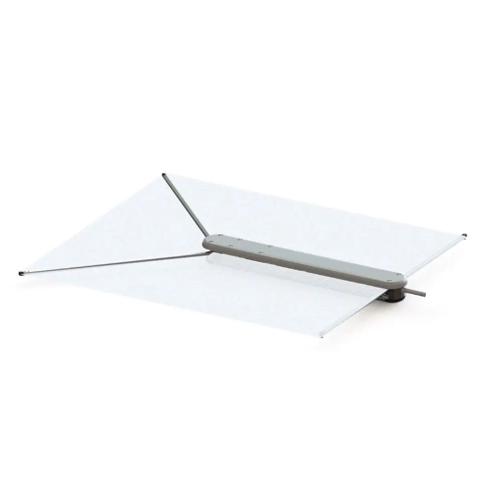 Taco Metals Shade Fin White with Bag and Fixed Rod - T1030003