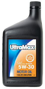 Valvoline Ultramax 5W30 Synthetic Motor Oil - Part UM740, 1 Quart Bottle