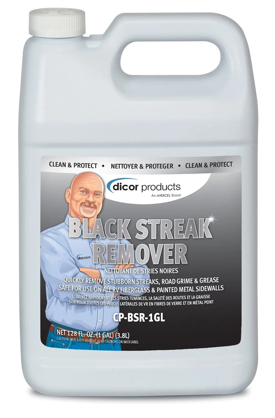 DICOR CORP Black Streak Remover Gallon – Heavy-Duty Exterior Cleaner