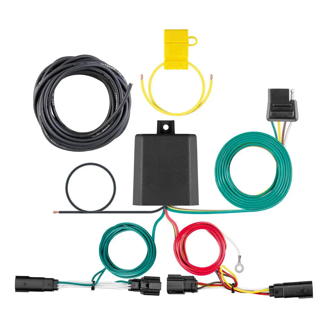 CURT Manufacturing Custom Wiring Harness (4-Way Flat) Part #56437 for Vehicle Lighting