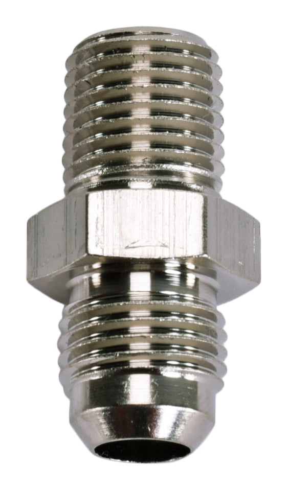 SpeedFX -6AN to 1/4 NPTF Steel Flare to Pipe Adapter (Part #560676E)