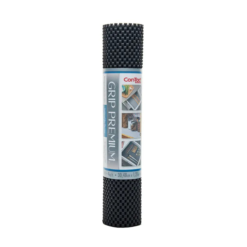 Kittrich Drawer Liner Black 12x4 - Durable Non-Slip Surface for Organization