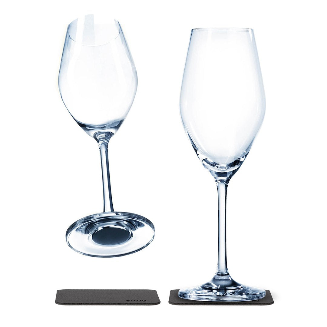 SILWY MAGNET S02013022 Magnetic Crystal Glass Champagne Flute