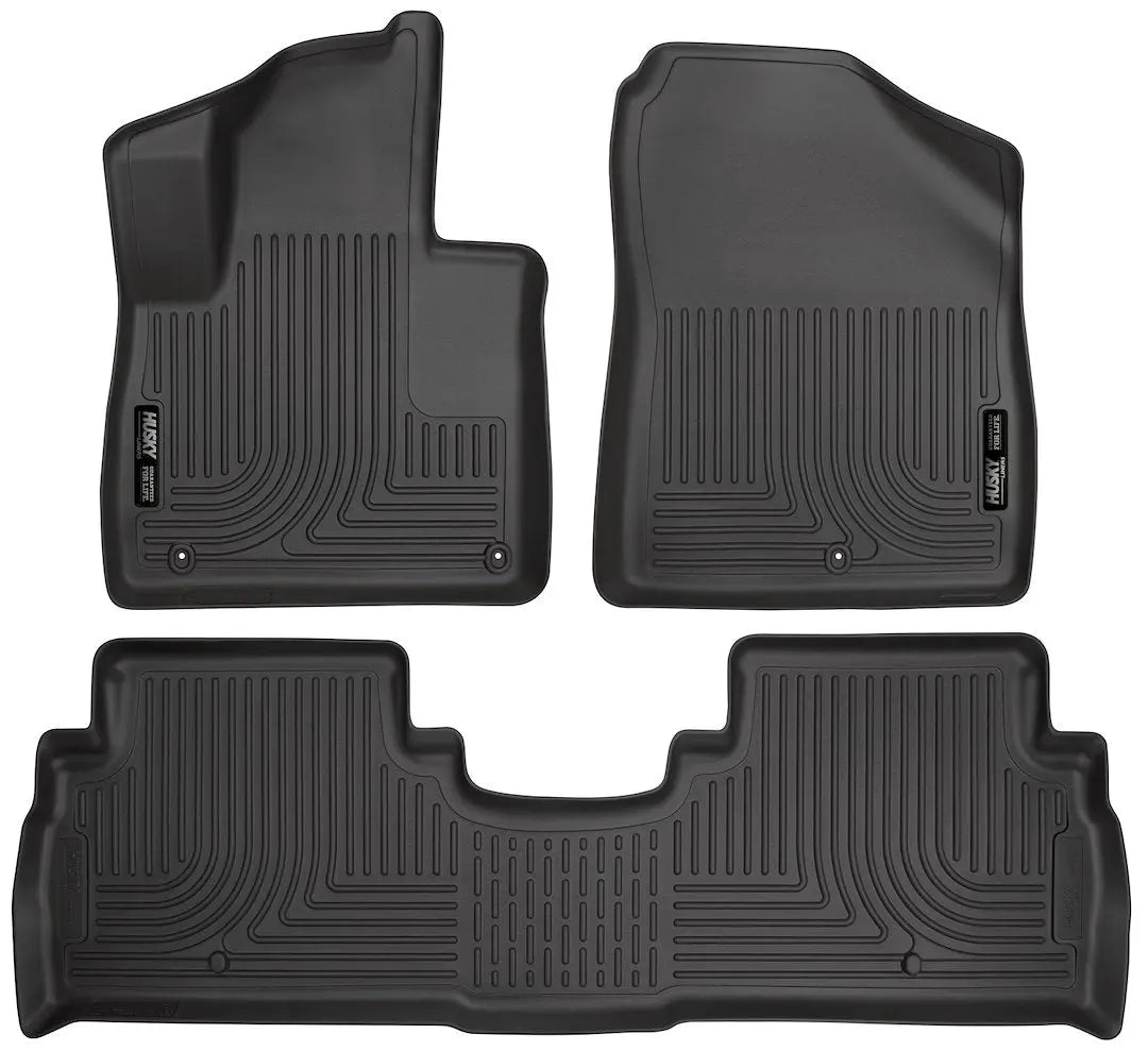 HuskyLiner 98691 Black Floor Liners for 2016-2020 Kia Sorento