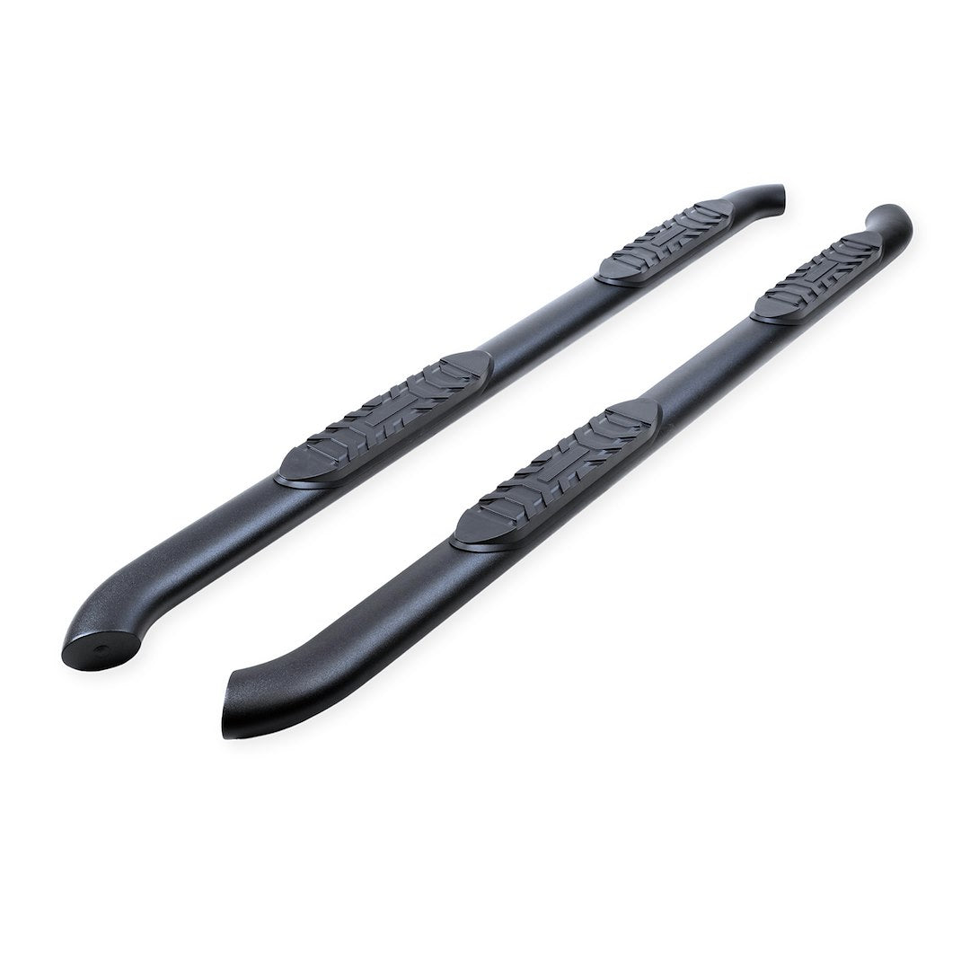 TRAILFX 4' Oval Bent Side Bar Black for Ford F-150 and Super Duty Models - Part A1005B