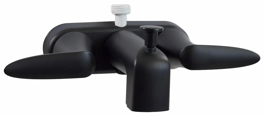 Valterra LLC Catalina Tub/Shower Faucet BK – Durable Black Finish, Model PF223704