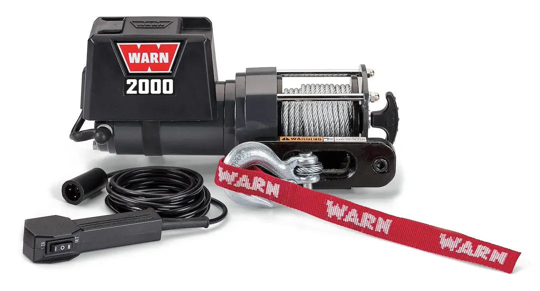 WARN Industries 92000 2000 DC Utility Winch for Heavy-Duty Lifting and Recovery