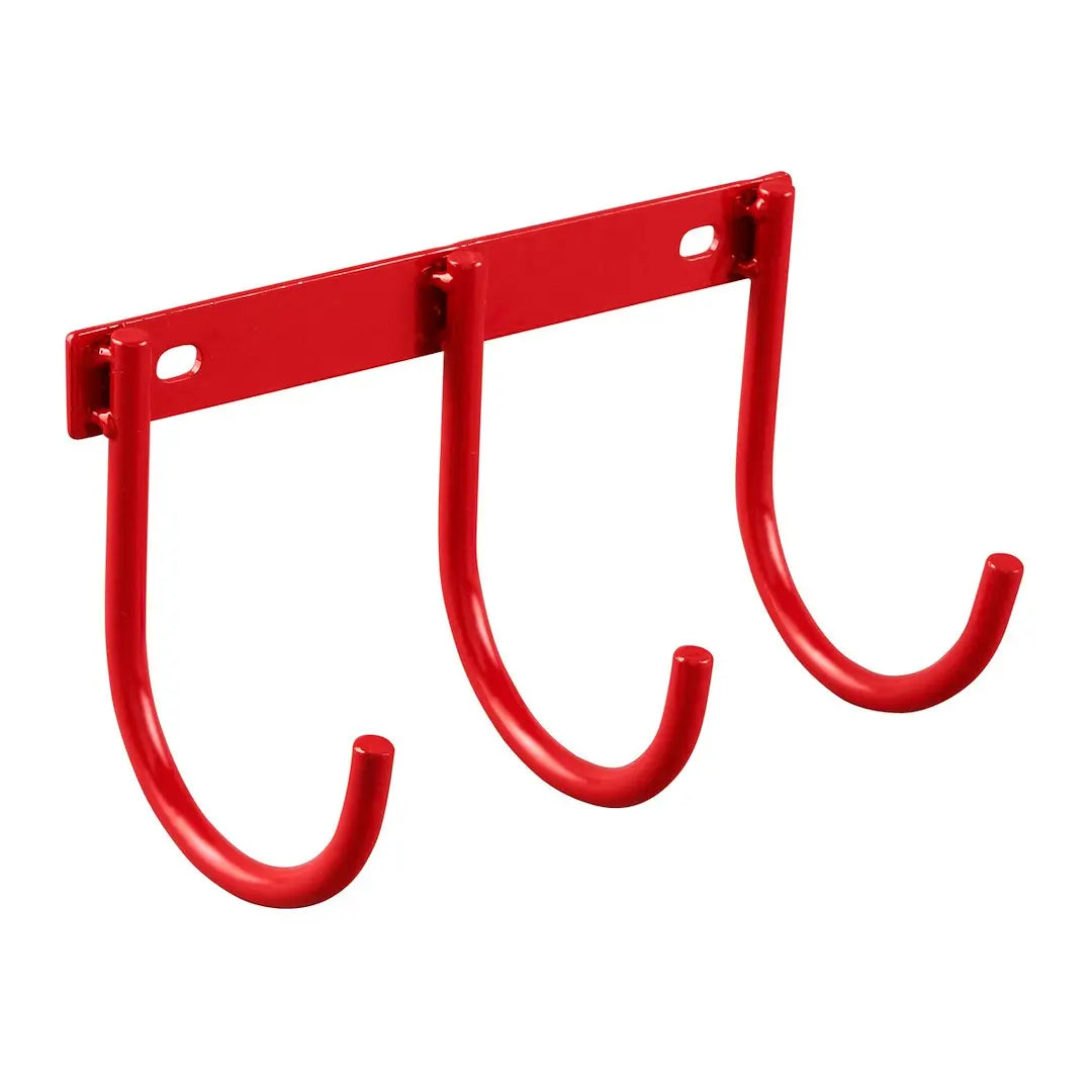 WeatherGuard 9893701 Red Zinc 3-Hook Accessory Rack for Trucks and Vans