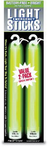 READY AMER Green 8-Hour Lightstick 2-Pack - Emergency Signaling and Safety Light