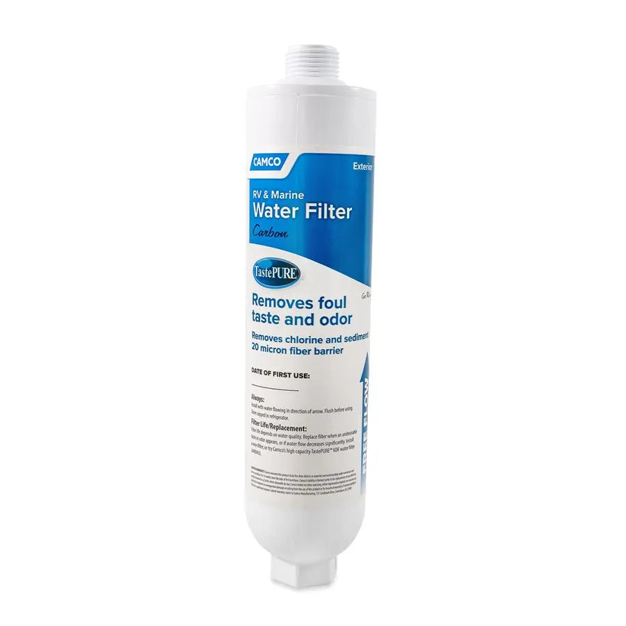 Camco TastePure RV Water Filter - Model 40645 for Clean Drinking Water