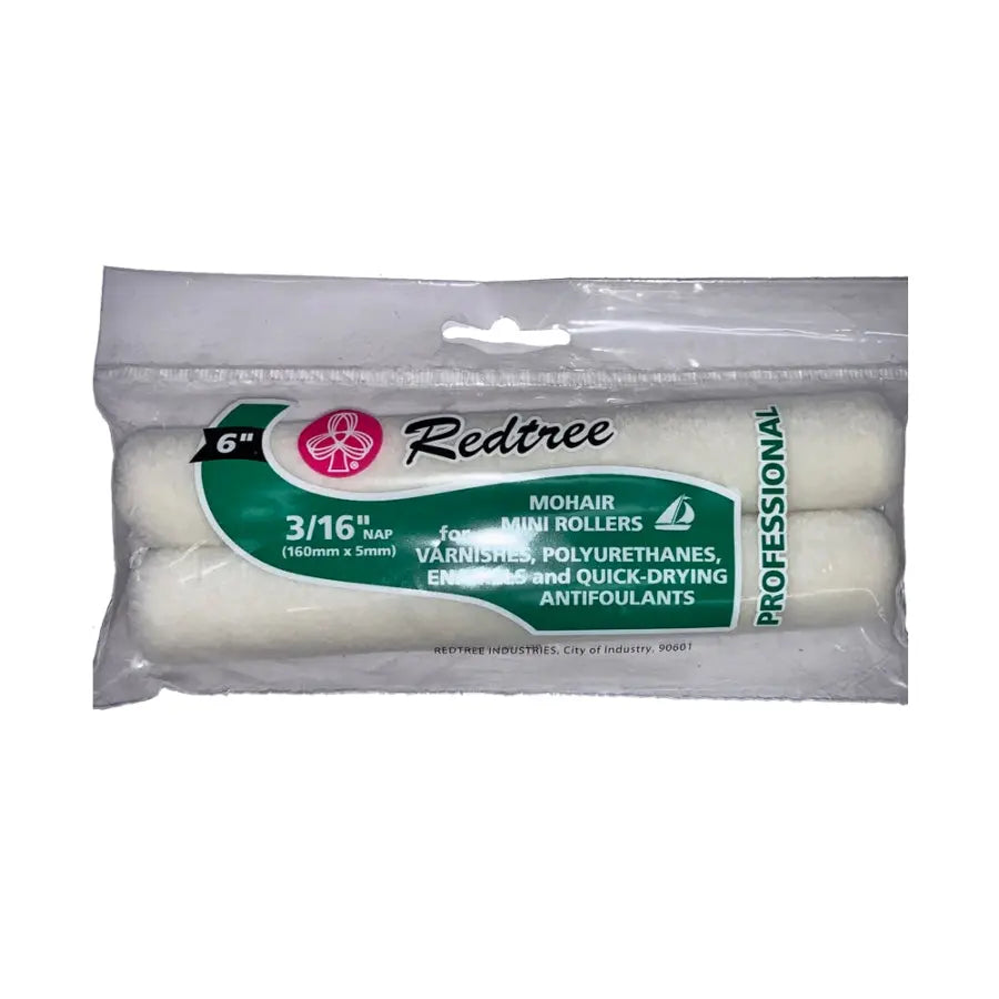RedTree Industries Mini Mohair Roller Refill Twin Pack – Professional Quality Paint Application