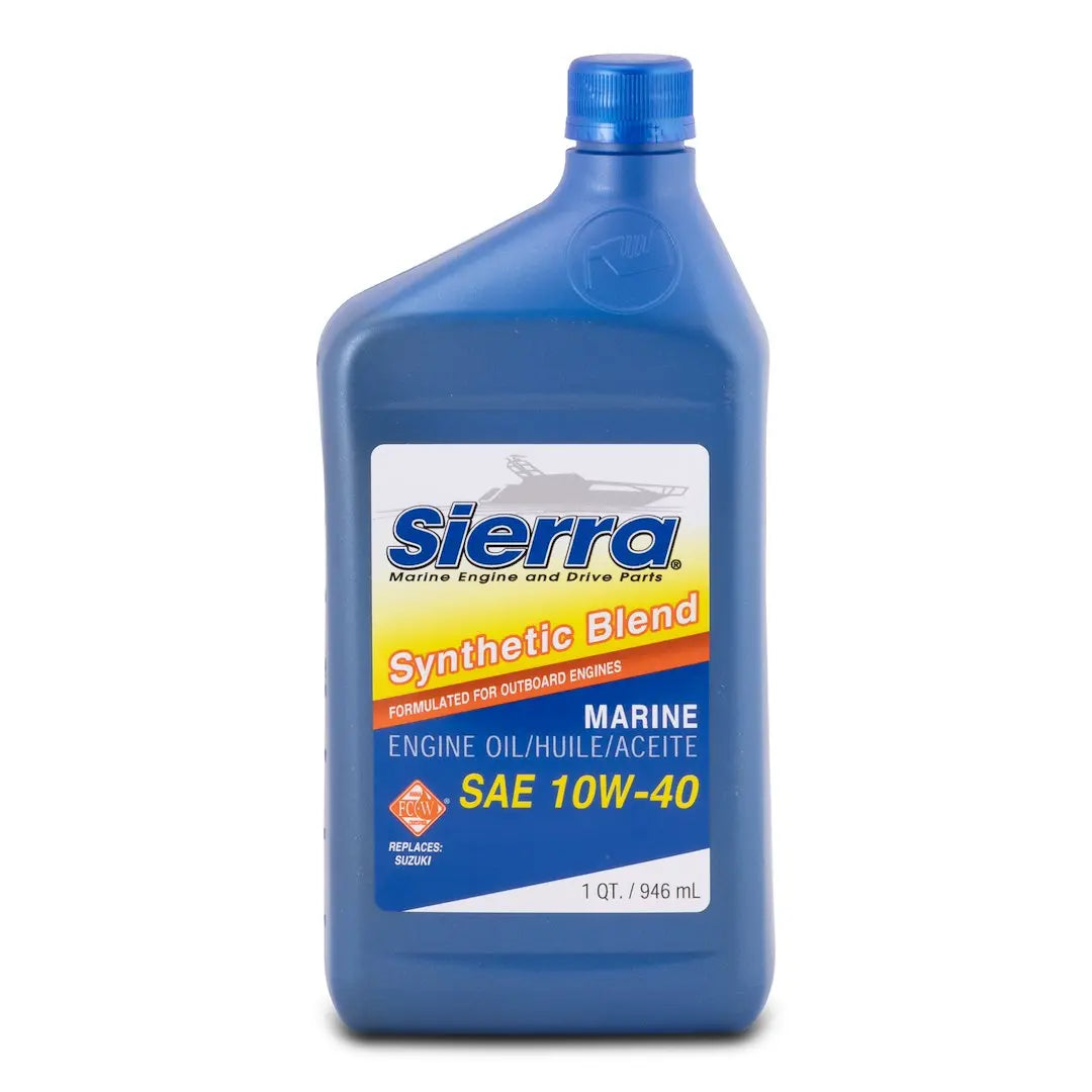 Sierra Marine 1895512 10W-40 FC-W Semi-Synthetic Marine Engine Oil