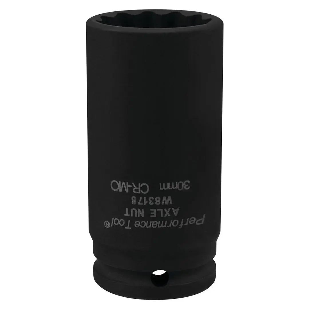 Perform Tool W83178 Axle Nut Socket 30mm for Heavy-Duty Vehicle Maintenance