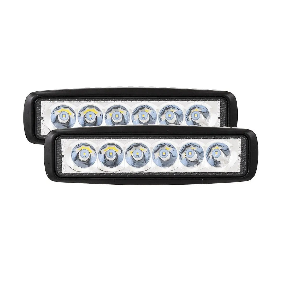 TrailFX 6SRUTLS2 6-Inch Utility 6x3W Spot Light Pair for Off-Road and Utility Vehicles by TRAILFX