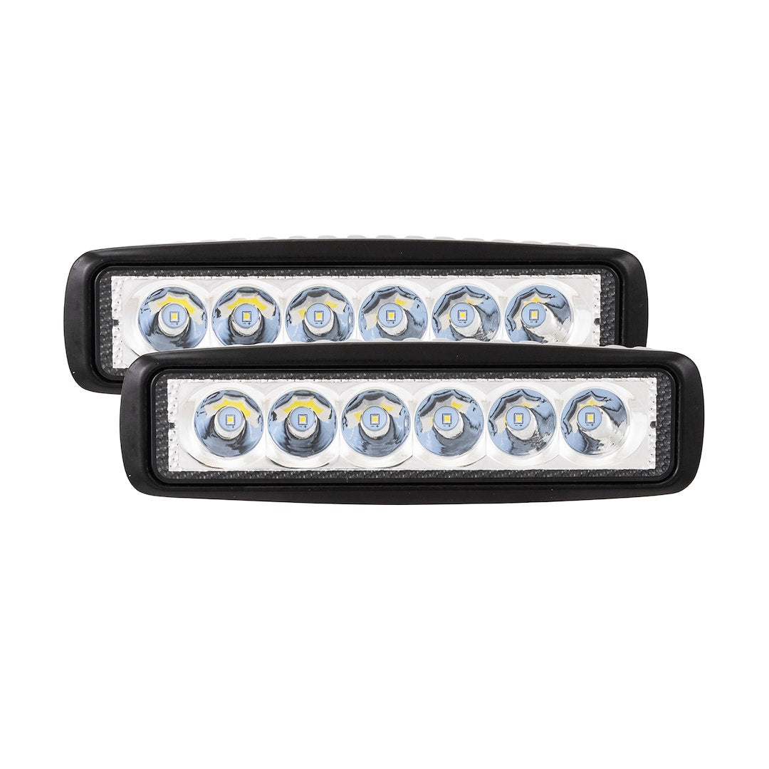 TrailFX 6SRUTLS2 6-Inch Utility 6x3W Spot Light Pair for Off-Road and Utility Vehicles