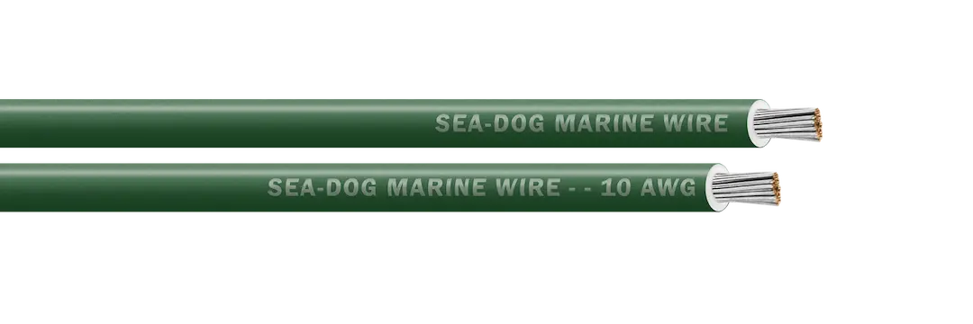 Sea Dog 10 AWG Green Primary Wire - 100 Feet