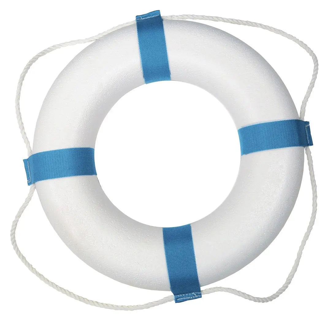 TaylorMade 17' White Decorative Ring Buoy - Classic Marine Safety and Decor Accent