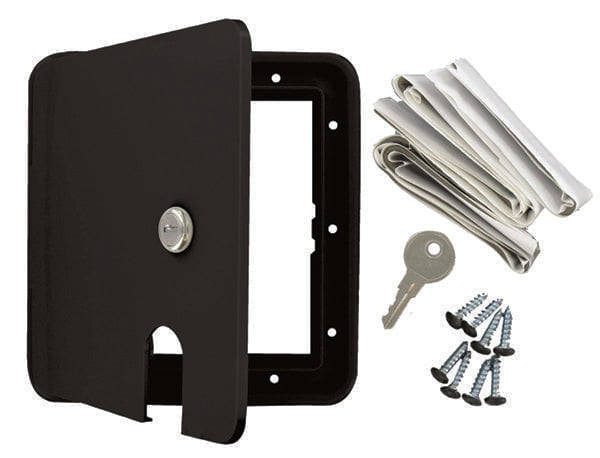 Valterra LLC Large Electrical Hatch A102151BKV for RV and Marine Applications