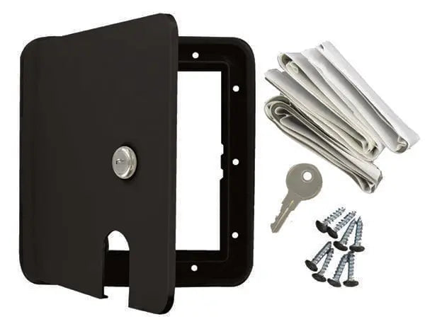 Valterra LLC Large Electrical Hatch A102151BKV for RV and Marine Applications