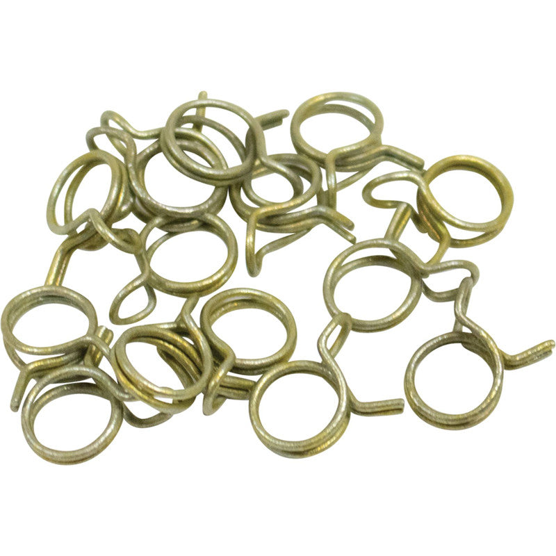 HELIX RACING 5/16 inch Double Wire Hose Clamps - Pack of 15