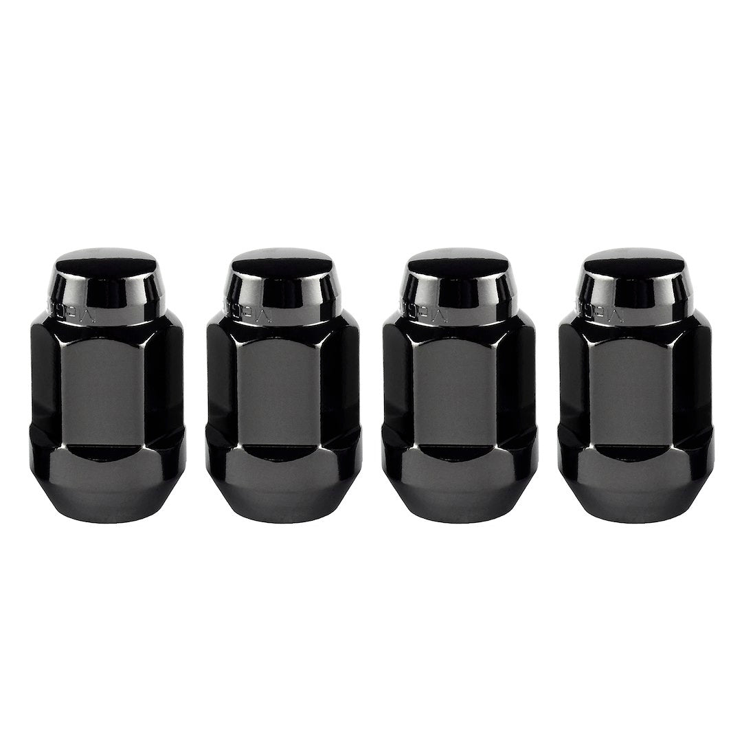 MCGARD BulgeNut 4-Pack 14 x 1.5 Black - Durable Locking Nut Solution