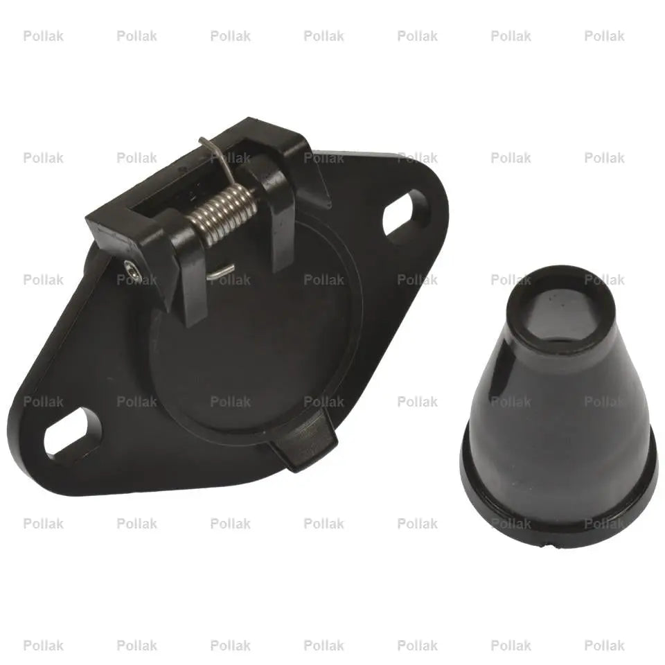 Pollak 6-Way Socket with Boot Bulk - Reliable Trailer Connection Accessory