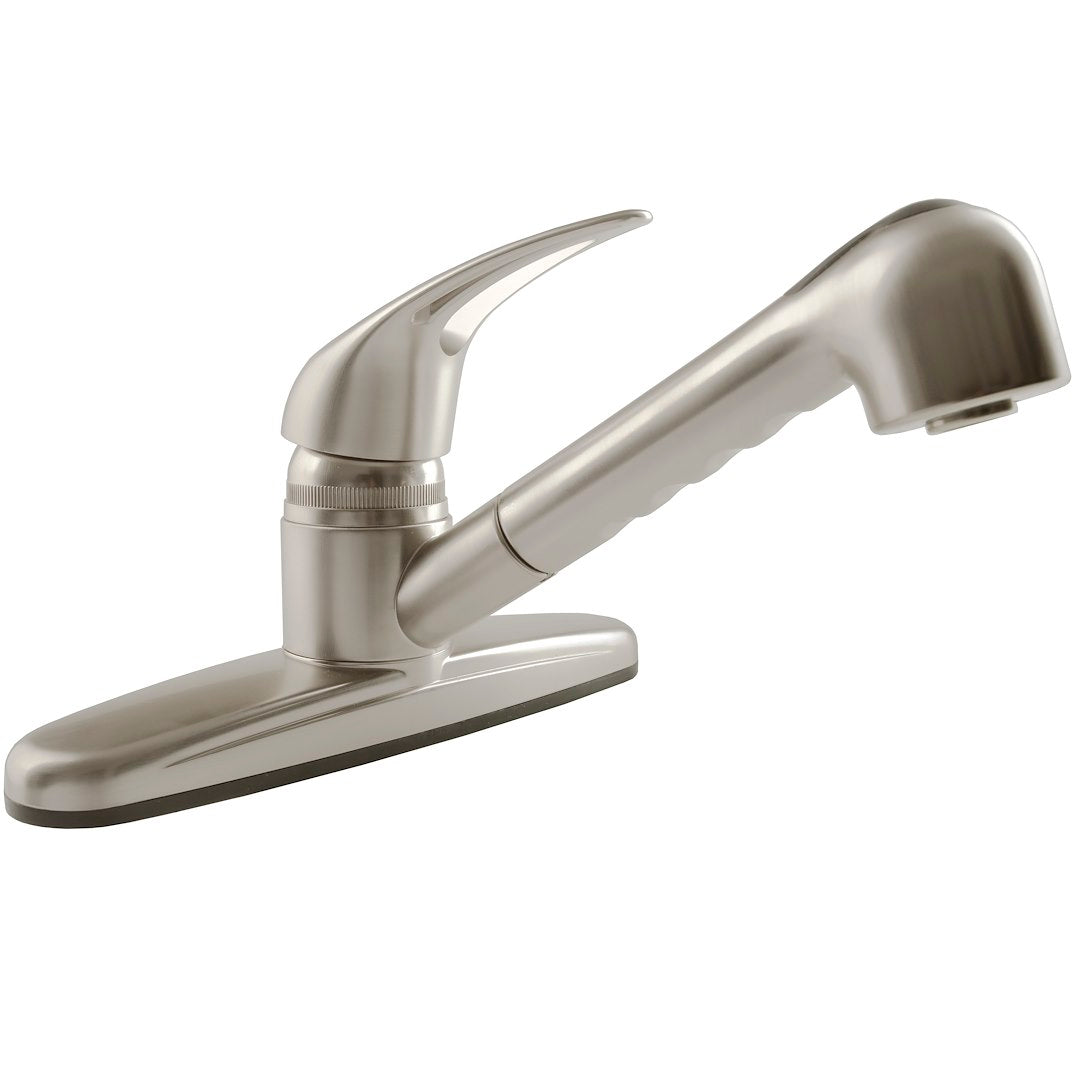 DURA FAUCET DFPK100SN Plastic Pull-Out RV Kitchen Faucet