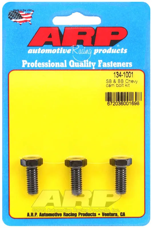 ARP Cam Bolts 3-Piece for SB/BBC - Reliable Engine Component Fasteners