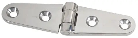 Whitecap Industries C.P. Brass Strap Hinge 4' - Durable Steel Construction