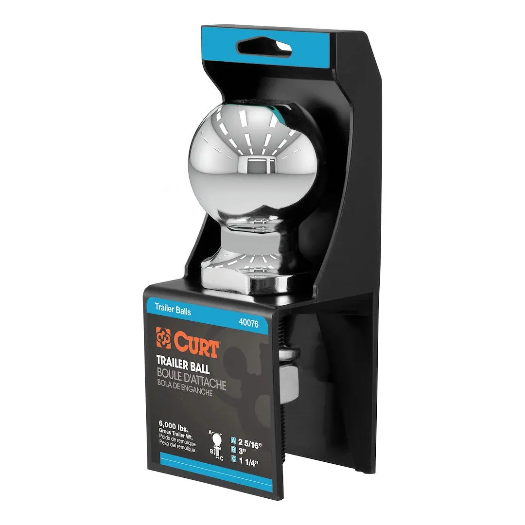 CURT Manufacturing Trailer Ball Part 40076 for Heavy-Duty Towing