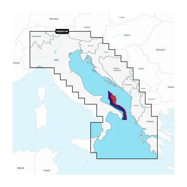 Garmin Carto Italy Adriatic Sea Navigation Chart (Part Number 010C123900)