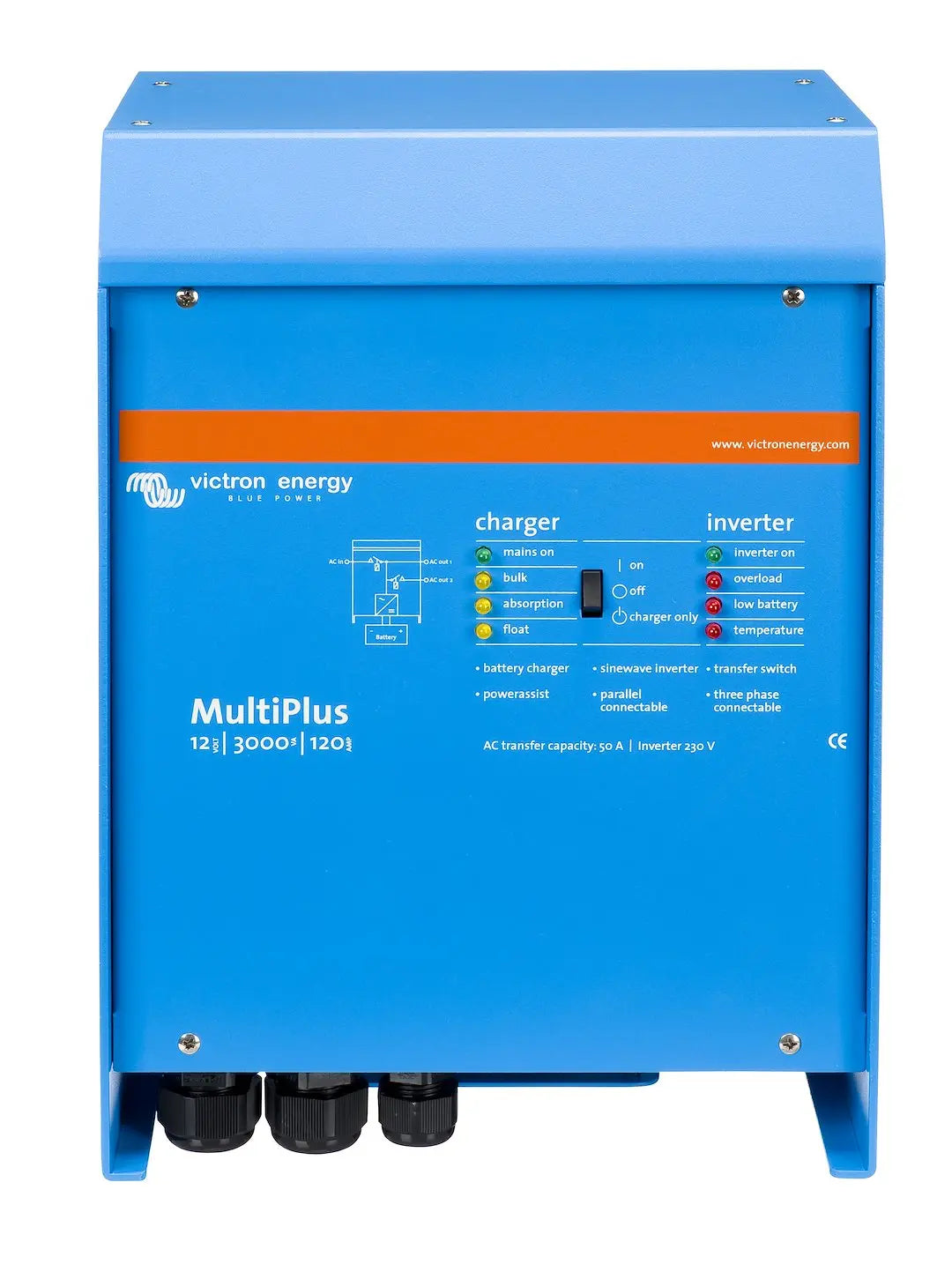 Victron Energy MultiPlus 12/3000/120-50 230V Inverter/Charger - Reliable Power Solution
