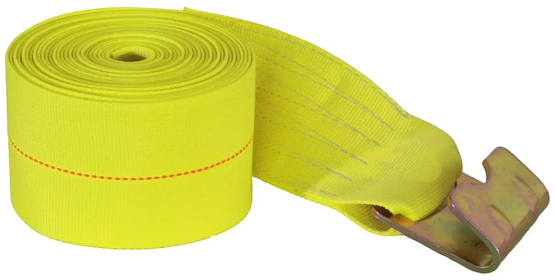 Buyers Prod 1903085 4' x 30' Winch Strap with Flat Hook for Secure Lifting and Towing