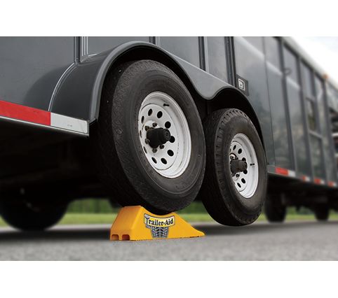 Camco Trailer Aid Yellow Box - Lightweight Tire Changing Ramp for Trailers and RVs