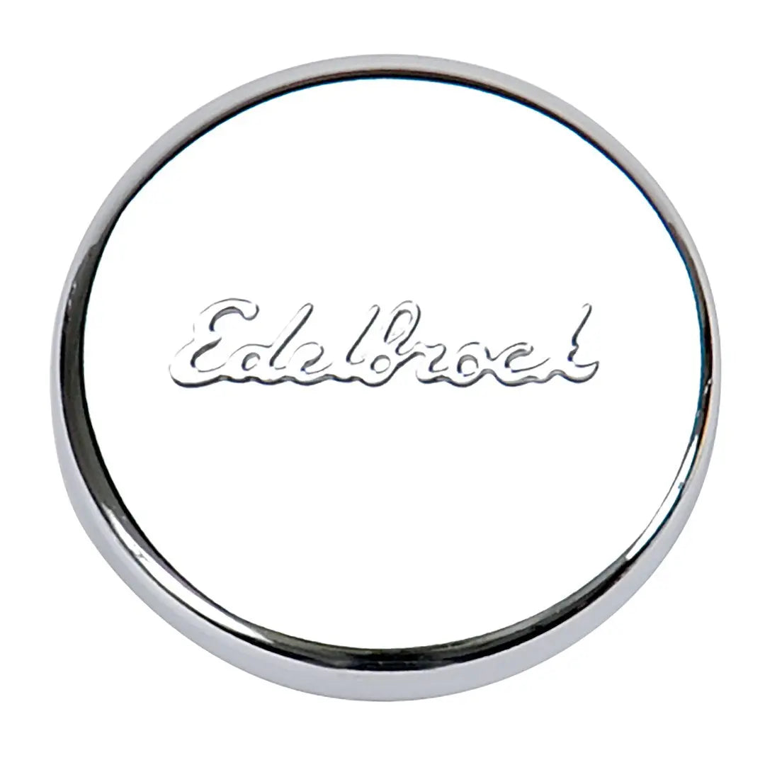 Edelbrock 4415 Chrome Oil Fill Hole Plug - Durable Engine Maintenance Part