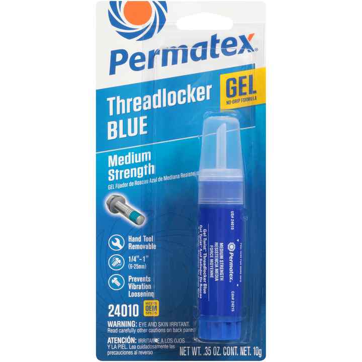 PERMTX-LOCKT 24010 10G Blue Threadlocker Gel for Secure Fastening