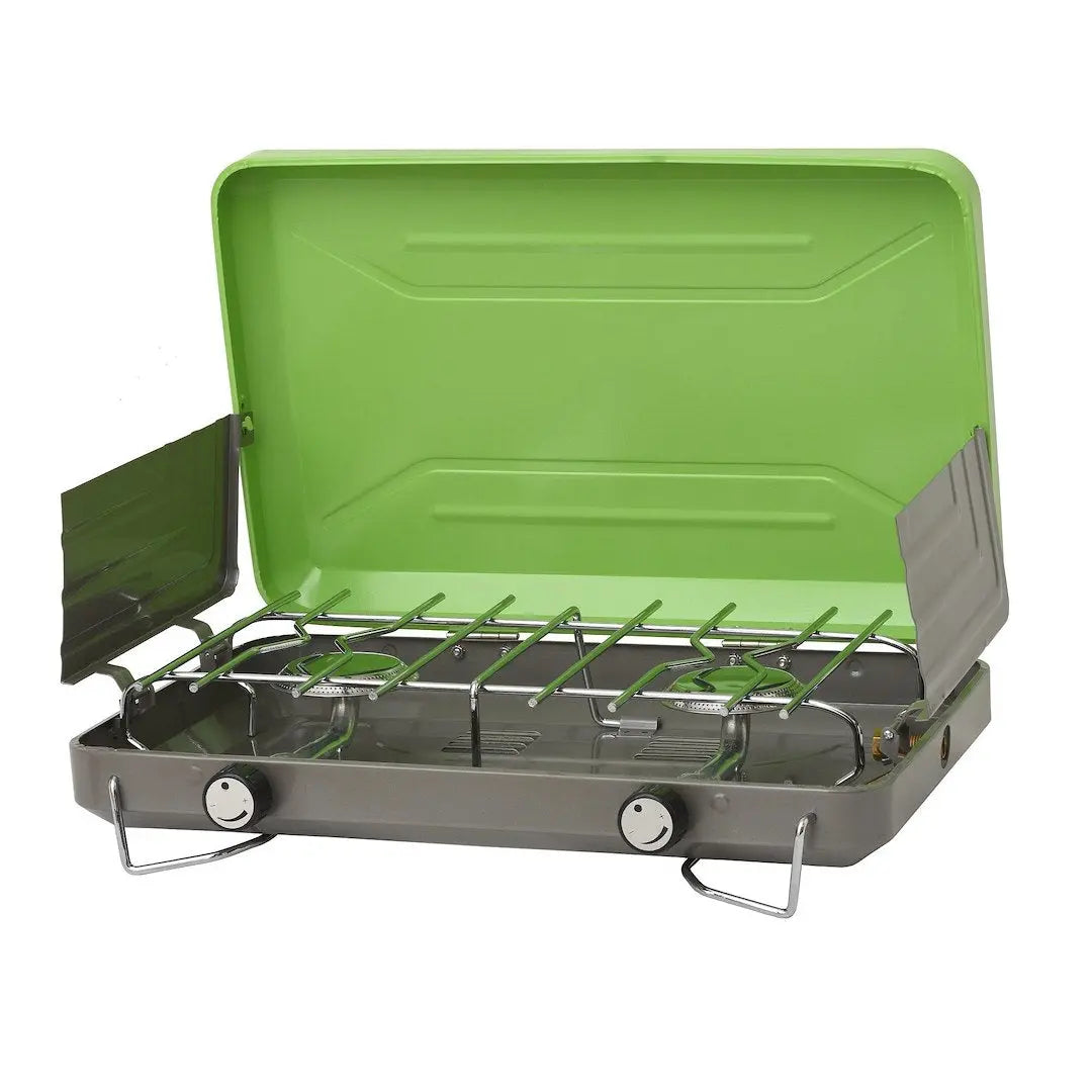 Flame King YSNVT101 2 Burner Camping Stove for Outdoor Cooking