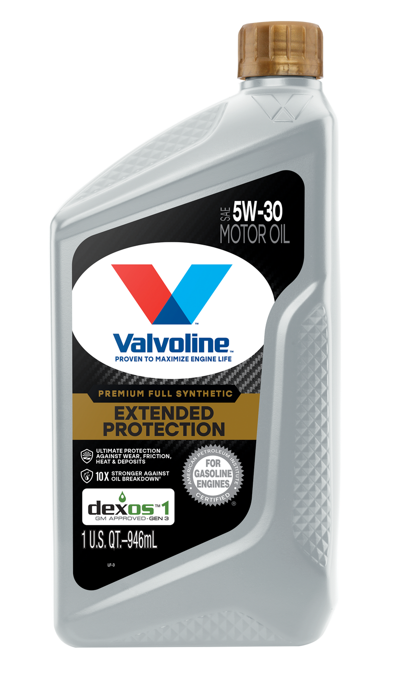 Valvoline Extended Protection Full Synthetic 5W-30 Motor Oil, 1 Quart (6-Pack) – Part Number 891678