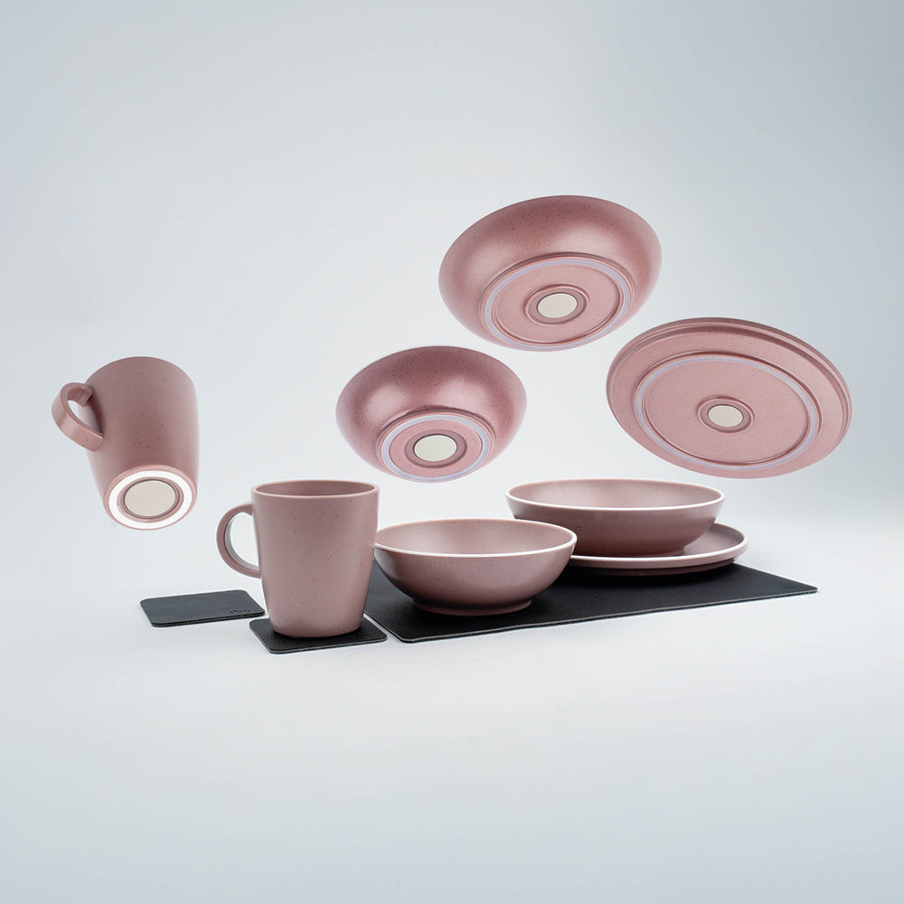 Silwy Magnet Dolomit Rose Tableware Set - Elegant Dinnerware Collection