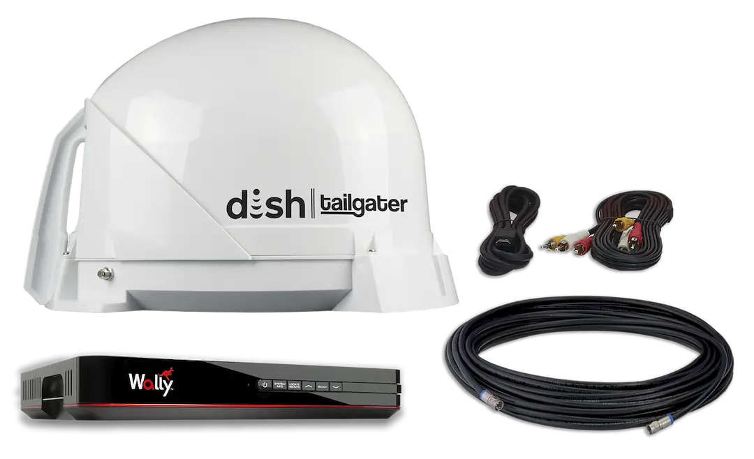 KING DT4450 Dish Tailgator Bundle with Wally