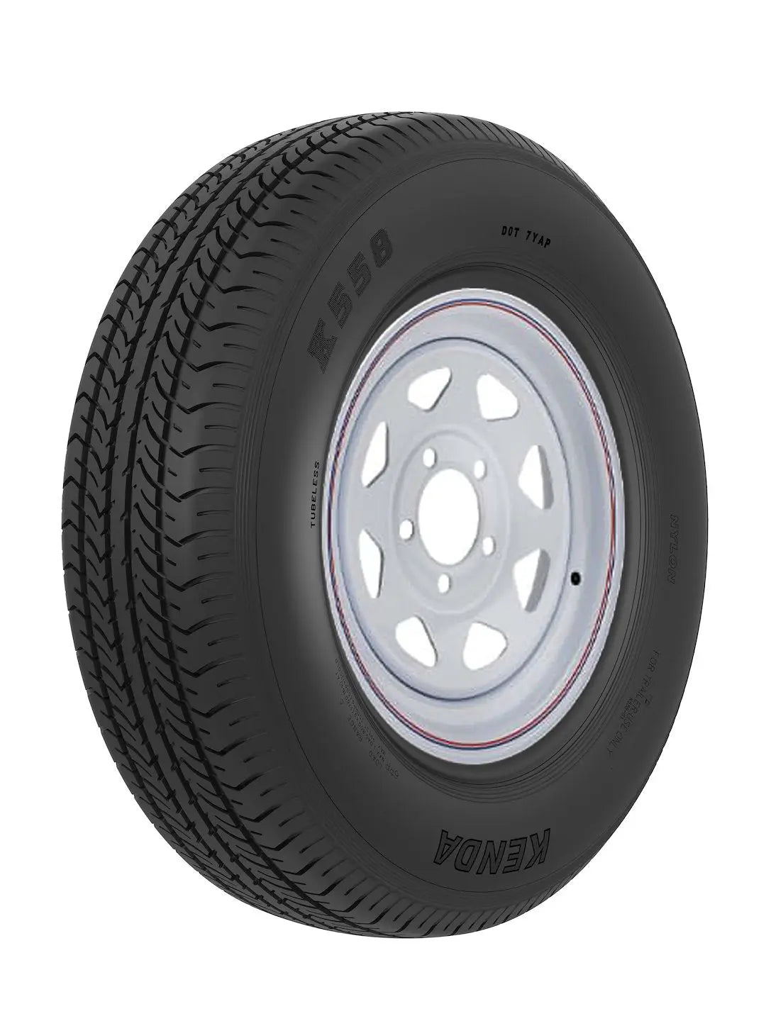Americana ST205/75D14 C/5H SPK White Wall Tire K558