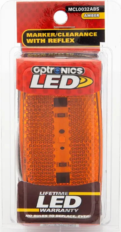 Optronics MCL0032ABS 1-LED Marker Light with Overlap Black Finish