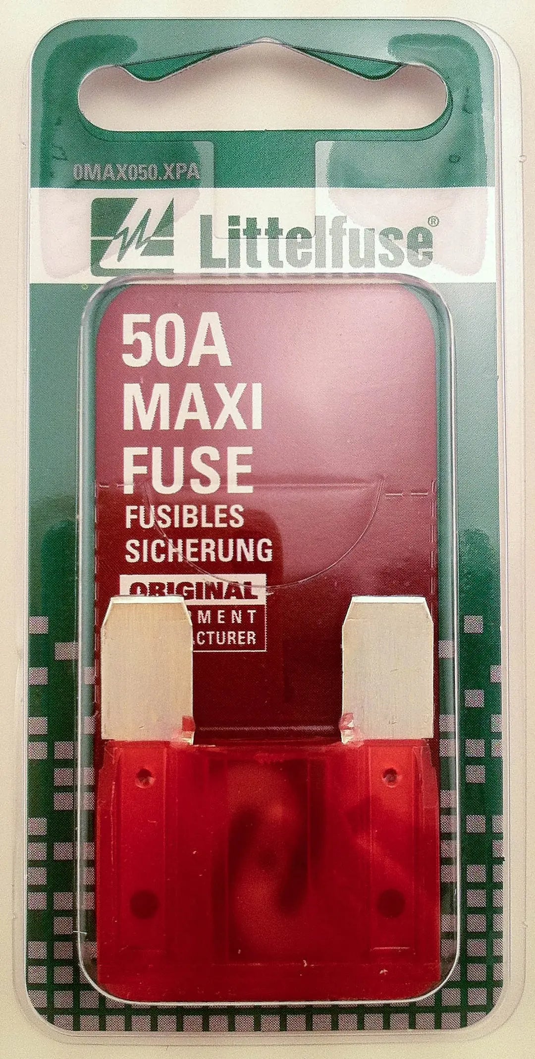 Littelfuse MAX50BP Maxifuse 50 Amp Cartridge Fuse for Reliable Circuit Protection