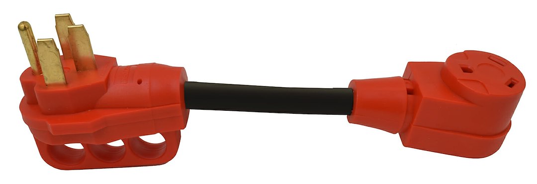 Valterra LLC 50AM-30AF 12' Adapter - Heavy-Duty RV and Marine Connection Solution