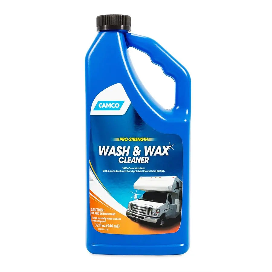 Camco Wash & Wax Pro-Strength 32 oz - Heavy-Duty RV and Marine Cleaner