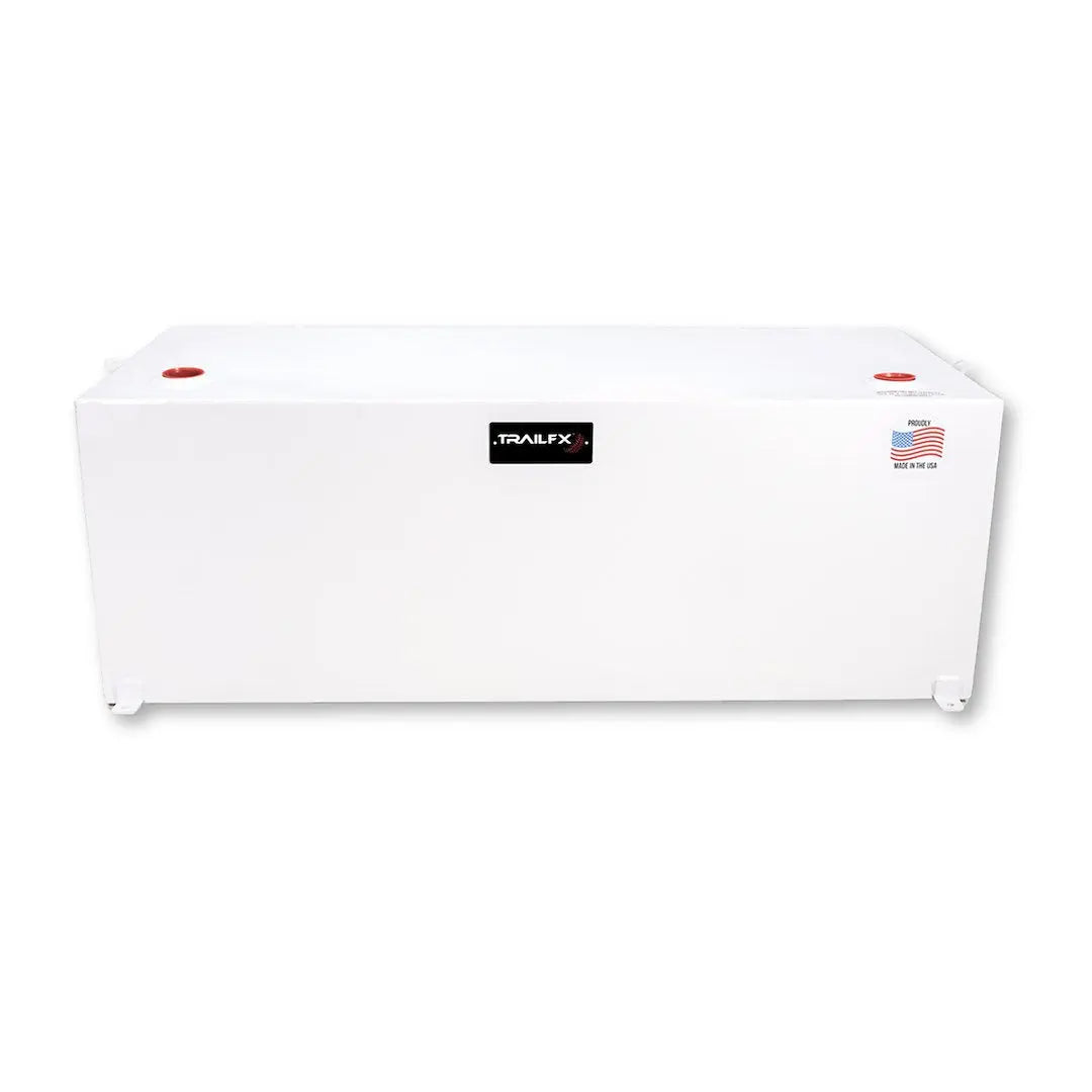 TRAILFX 98-Gallon White Steel Rectangle Fuel Tank - Part Number 21098SW