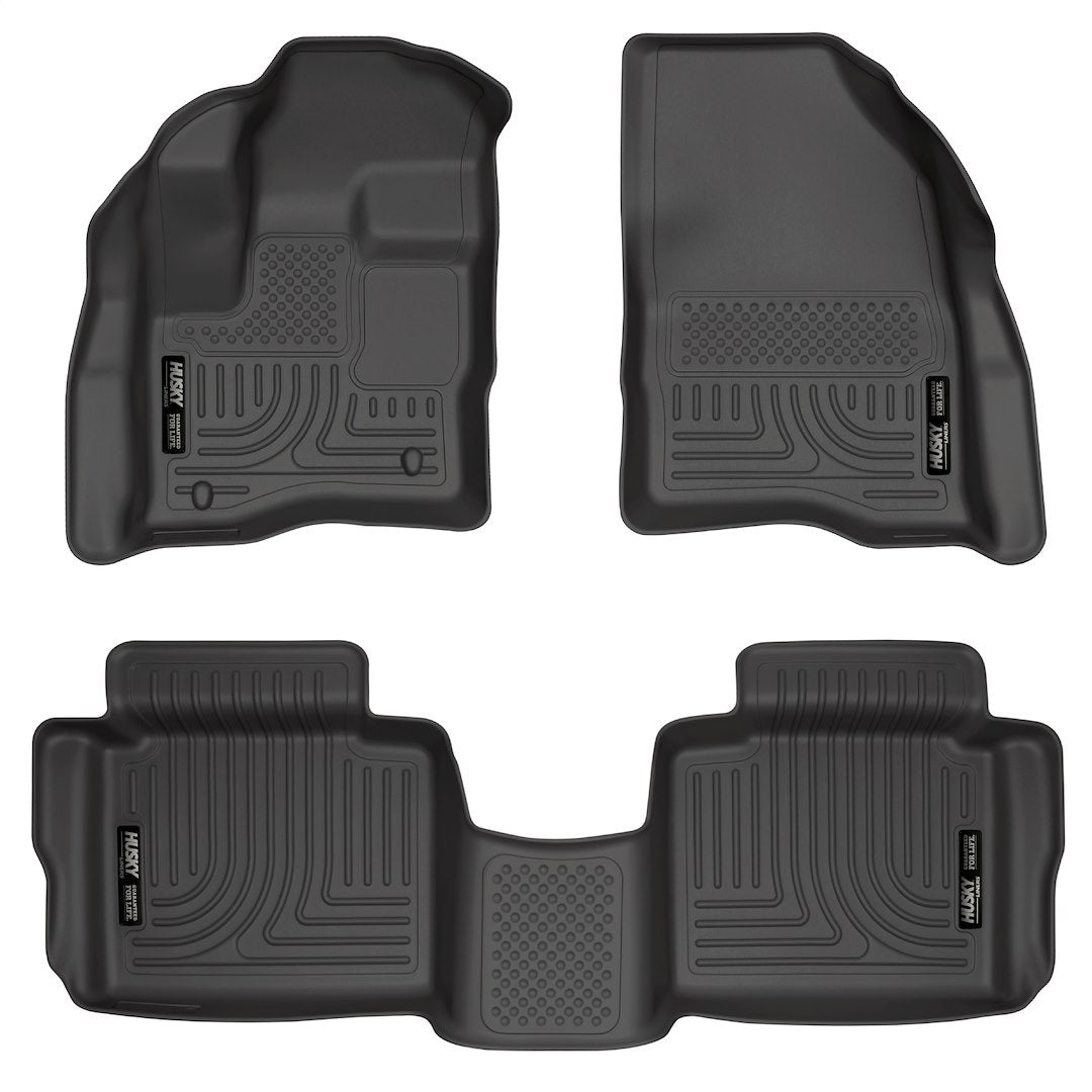 HUSKYLINER W.B. Taurus 4-Piece Black Floor Mat Set for Ford Taurus (2010-2019)