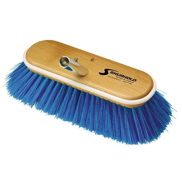 Shurhold Industries 975 10' Extra Soft Blue Nylon Deck Brush for Gentle Cleaning