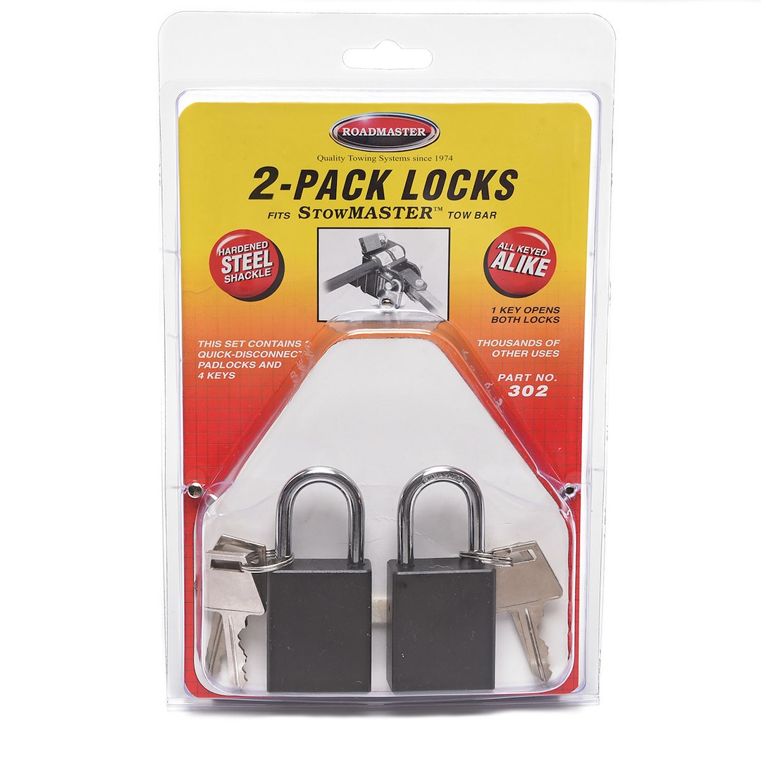 RoadMaster 302 2-Pack Quick Disconnect Padl – Convenient Trailer Connection Accessory