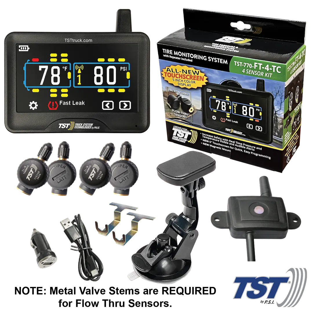 TRUCK SYSTMS TST770FT4T 770 Series 4 Flow Thru Sensor TPMS